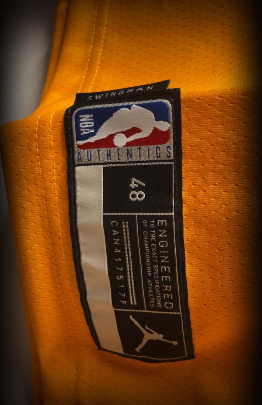 Utah Jazz Jordan NBA Connected Jersey Gold Black Size M - Picture 4 of 8
